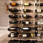 Wine bottles in wine storage